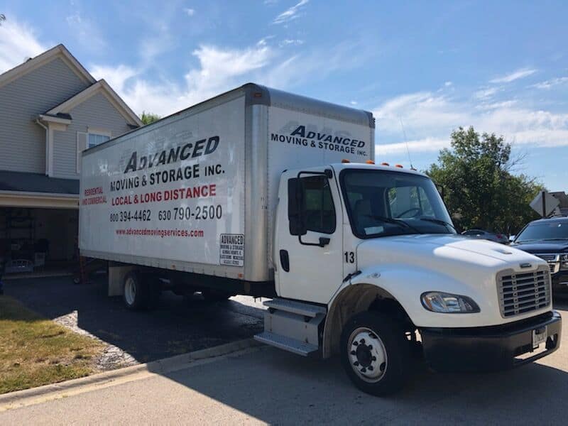 advanced moving & storage truck